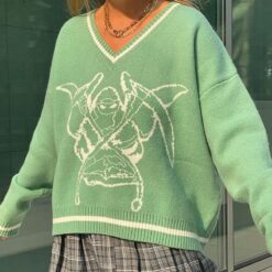 Egirl Preppy Style Oversized Knitted Sweater