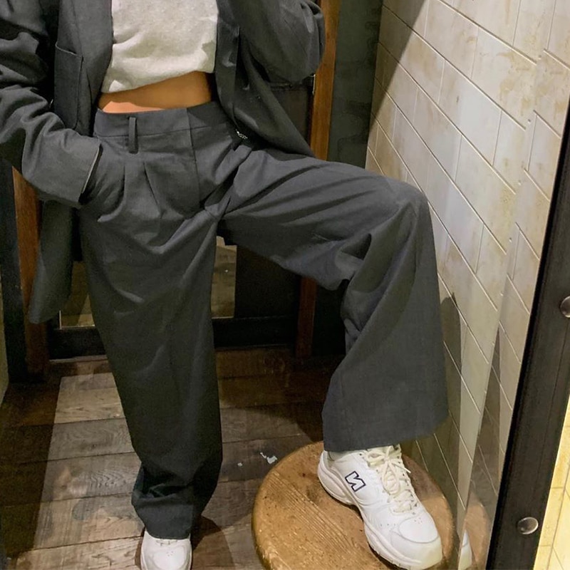Egirl High Street Straight Suit Pant