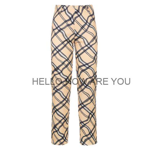 Egirl Checkered Print High Waist Streetwear Pant