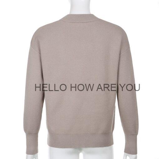 Argyle Plaid Preppy Style Retro Egirl Sweater
