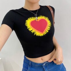 Egirl Sunny Heart Crop Top