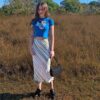 Tie Dye Print Mid Length Egirl Skirt