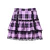 Harajuku Gothic eGirl Egirl High Waist Pleated Skirt