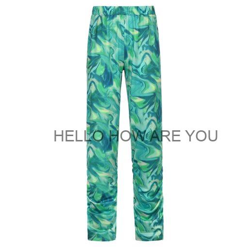 Abstract Pattern Ruched Printed Egirl Pant