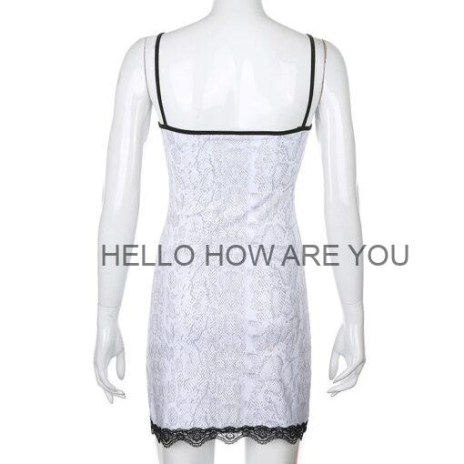 Egirl Elegant Lace Summer Strappy Mini Dress