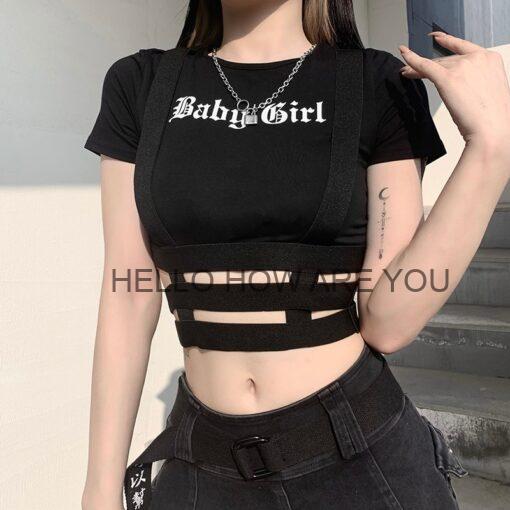 Baby Girl Gothic eGirl Crop Top