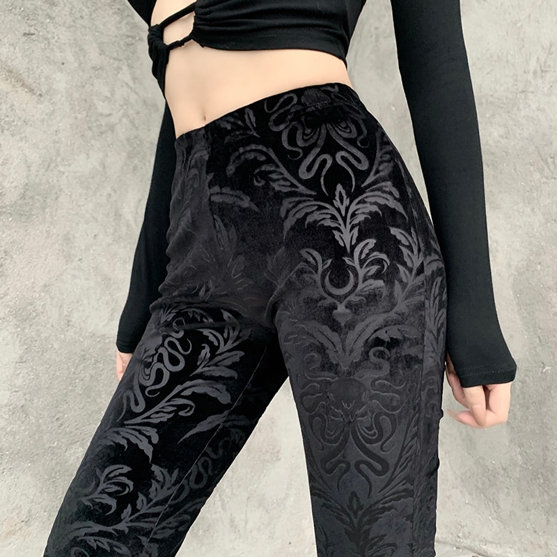 Streetwear Gothic eGirl Flared Pant