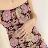 Egirl Floral Print Mesh Short Dress