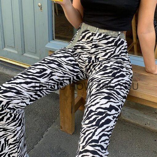 Zebra Print Elegant Egirl Pant