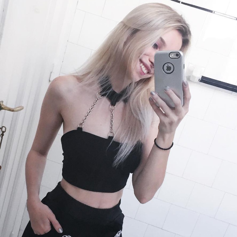 Summer Sexy Tube with Iron Chain Tube Top