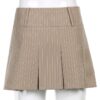Egirl Pleated Striped Preppy Style Mini Skirt