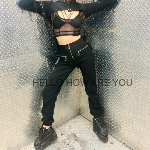 Casual Gothic eGirl Punk Grunge With Chain Pants
