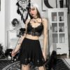 Aesthetic Gothic eGirl Sexy Lace Camisole Top