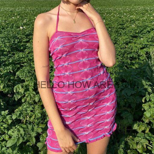Egirl Sweet Summer Knitted Dress