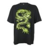 Loose Oversized Dragon Printed Yk2 T Shirt