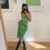 Egirl Abstract Pattern Knitted Tank Dress