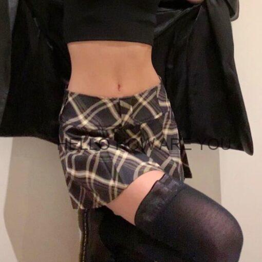 Egirl Plaid Preppy Style Pleated Skirt