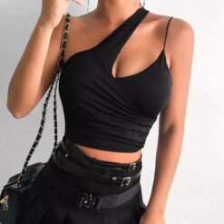 Egirl Asymmetrical Party Halter Top